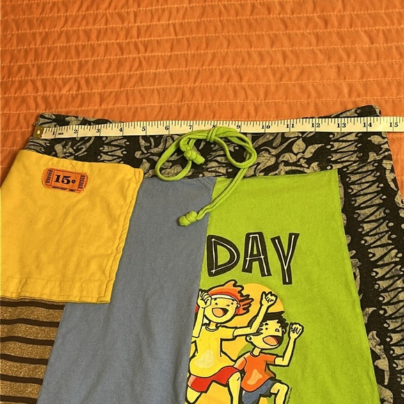 Handmade Recycled Upcycled T Shirt Skirt One of a Kind Unique approx size M - Picture 7 of 14